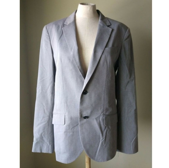 AX Armani Exchange Grey Men's Sport Coat Jacket Blazer Linen -Viscose sz.42